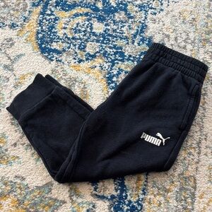 Puma Kids Black Joggers